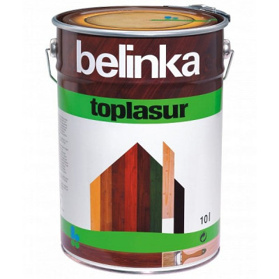 Belinka TOPLASUR 12 Бесцветная 10л Лазурное покрытие для защиты древесины 51512