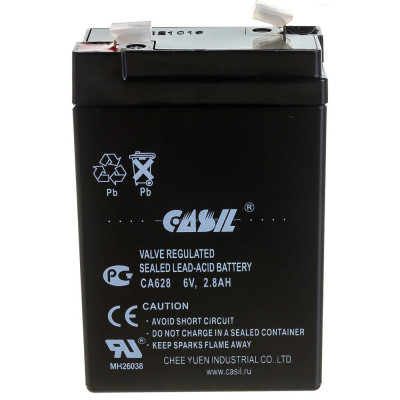 CASIL Аккумуляторная батарея CA628 6 В / 2,8 Ач 10601007