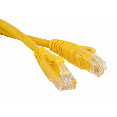 LANMASTER Патч-корд RJ45 - RJ45, 4 пары, UTP, категория 5е, 3 м, желтый LAN-PC45/U5E-3.0-YL