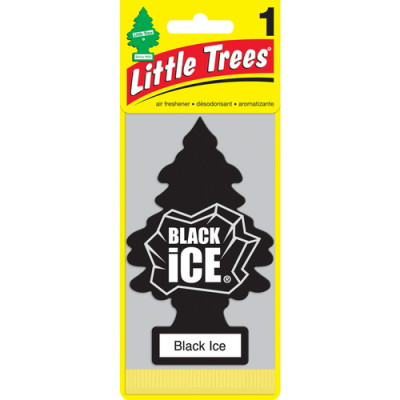 Ароматизатор в машину Car-Freshner Ёлочка Black Ice Черный лед U1P-10155-RUSS