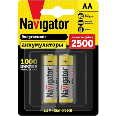 Аккумулятор Navigator NHR-2500-HR6-BP2 94464