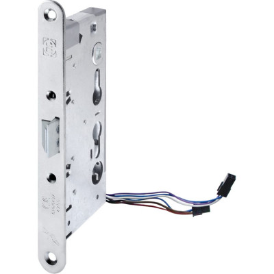 DOORLOCK Корпус огнестойкого соленоидного замка DL 1901EM/65mm/NC/R правый, антипаник, нормально закрытый, 12V-24V AC/DC, PZ72, ZN front 24x235 75409