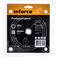 Inforce пильный диск 165х20х40 по дереву 11-01-601