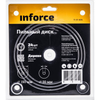 Inforce пильный диск 190х30х24 по дереву 11-01-604