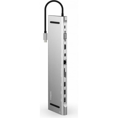 Rombica Type-C Station USB 3 0 m-1 Type-C DC+3 Usb3 0 f+HDMI+miniDP+VGA+LAN+mSDXC+3 5mm TC-00160