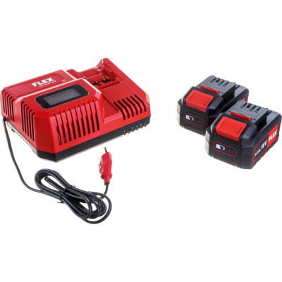 FLEX Комплект из двух аккумуляторов и зарядного устройства P-Set 55 R (491349) 532739