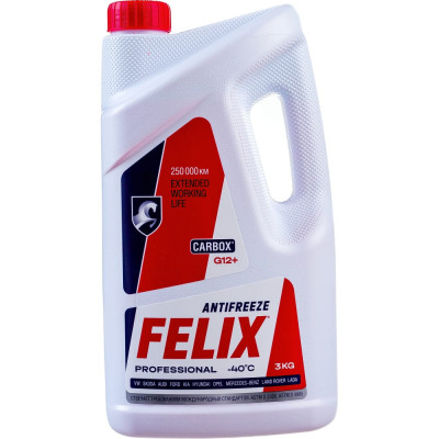 FELIX Антифриз CARBOX-45 G-12+ /3кг/ красный 430206326