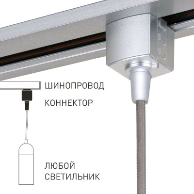 Коннектор для однофазного шинопровода Elektrostandard TRLM-1-CH a051729