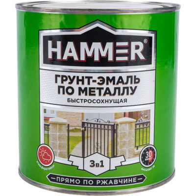 Грунт-эмаль по металлу Hammer ЭК000125863