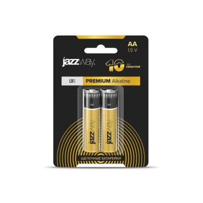 Jazzway Jаzzway Батарейка Элемент питания алкалиновый AA/LR6 1.5В Premium Alkaline BL-2 (блистер 2шт) 5026896