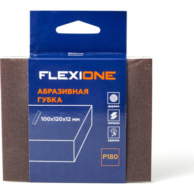 Flexione Губка абразивная 2-х стр, 123x98x12,5мм, Р180 90000064