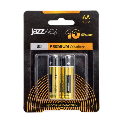 Jazzway Jаzzway Батарейка Элемент питания алкалиновый AA/LR6 1.5В Premium Alkaline BL-2 (блистер 2шт) 5026896