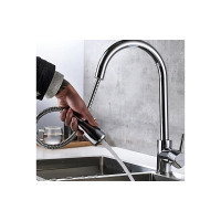 LEDEME Смеситель для кухни с выдвижной лейкой L6155 89904