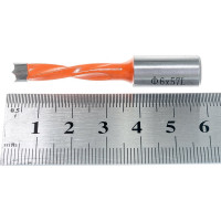 Сверло присадочное усиленное "глухое" (6x57.5 мм; S=10 мм; LH) ROTIS 412.0657L