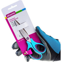 Тупоконечные ножницы Attache Town 170 мм, эргономичные ручки без покрытия, цвет фиолетовый/голубой 604062