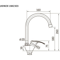 Смеситель UKINOX Хром UM2303 CR