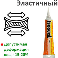 Акриловый силиконизированный герметик для дерева и паркета ISOSEAL A215, темное дерево, 115 мл 2150508