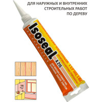 Акриловый силиконизированный герметик для дерева и паркета ISOSEAL A215, темное дерево, 115 мл 2150508