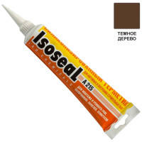 Акриловый силиконизированный герметик для дерева и паркета ISOSEAL A215, темное дерево, 115 мл 2150508