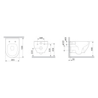 Подвесной унитаз AM.PM Like FlashClean с сиденьем микролифт C801701SC