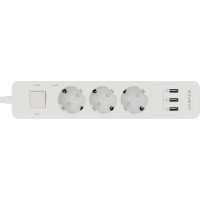 Удлинитель с USB зарядкой HARPER UCH-330 White H00002263