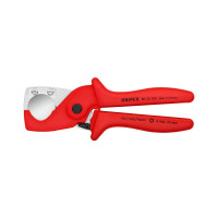 Труборез-ножницы для шлангов и защитных труб KNIPEX PlastiCut 25 мм, L-185 мм, подвес KN-9020185SB