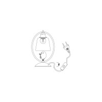 Настольная лампа J-LIGHT SELINA 1188/1T
