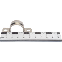 Металлическая двухлапковая скоба FORTISFLEX СМД INOX 21-22 мм 80136