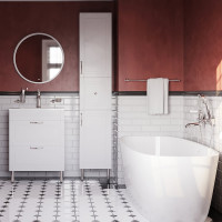 Напольный пенал IDDIS Oxford 36 см, белый OXF36W0i97