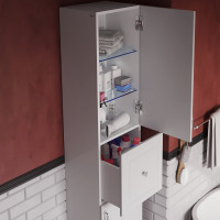 Напольный пенал IDDIS Oxford 36 см, белый OXF36W0i97
