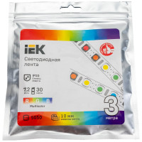 Лента IEK LED 3м LSR-5050RGB30-7, 2-IP20-12В LSR2-3-030-20-3-03