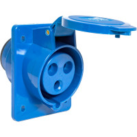 Розетка стационарная внутренняя EKF 423 2Р+РЕ 32А 220В IP44 ps-423-32-220