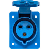 Розетка стационарная внутренняя EKF 423 2Р+РЕ 32А 220В IP44 ps-423-32-220