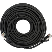 Патч-корд LANMASTER RJ45 - RJ45, 4 пары, FTP, категория 5е, 15 м, черный, LSZH, LAN-PC45/S5E-15-BK