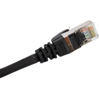 Патч-корд LANMASTER RJ45 - RJ45, 4 пары, FTP, категория 5е, 15 м, черный, LSZH, LAN-PC45/S5E-15-BK