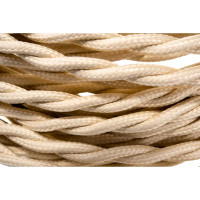 Двухжильный провод Interior Electric ПВХ, сечение 2*1,5 цвет слоновая кость 10м ПРВ2.15.03.10.СЛ