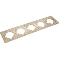 Рамка GUSI ELECTRIC Ugra 5-местная, цвет шампань С1150-027