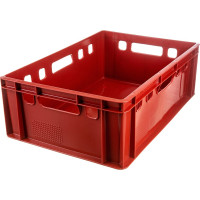 Ящик Тара.ру п/э 600х400х200 сплошной, красный E2 00384