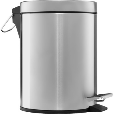 Корзина для мусора с педалью Merida металлическая, напольная, матовая, 5 л KIM409