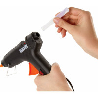 Клеевой пистолет BRAUBERG 60Вт для стержня 11 мм, с выключателем, в блистере, 671053