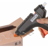 Клеевой пистолет BRAUBERG 60Вт для стержня 11 мм, с выключателем, в блистере, 671053