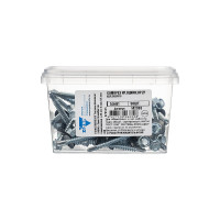 Саморез КР, оцинкованный, КРс ZP, 5,5х51 мм, удлиненное сверло, 50 шт. в контейнере Zitar 142303