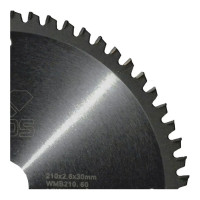 Диск пильный по цветным металлам и ламинату (210x30 мм; Z60) KEOS WMB210.60