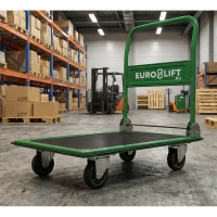 Платформенная стальная тележка EURO-LIFT ТН150 г/п 150 кг, диаметр колеса 100мм 00000248