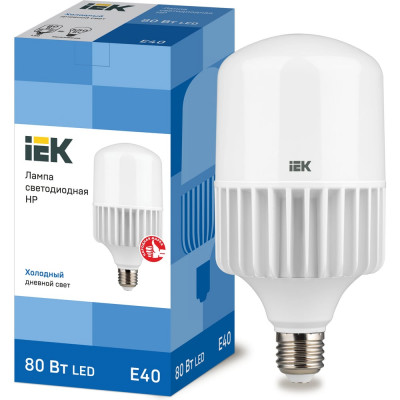 Лампа IEK LED HP 80вт 230В 6500К E40 LLE-HP-80-230-65-E40