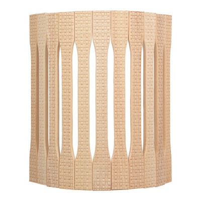 Угловой абажур для светильника Банные Штучки липа, с орнаментом Рогожка, 31х9х22 см, 3 33423