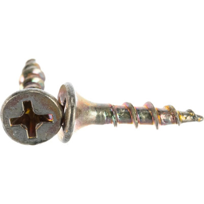 Саморезы для гипсокартона по дереву Steelfix 3,5х19 желтое цинкование, потайная головка, крупный шаг 915шт А-00131