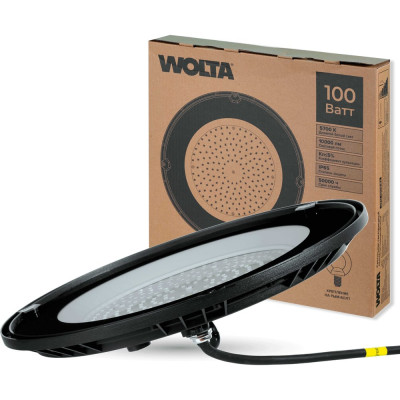 Складской светильник LED Wolta 100Вт 10000лм 5700K IP65 UFO-100W/02