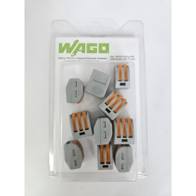Набор клемм №5 WAGO (222-412, 222-413) 10 шт. 45922 WAGO.Набор №5