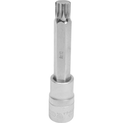 Головка торцовая с битой SPLINE (М12; 100 мм; 1/2") YATO YT-04354